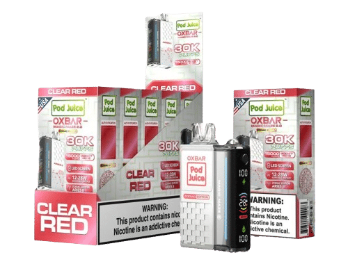 clear red ox bar pod